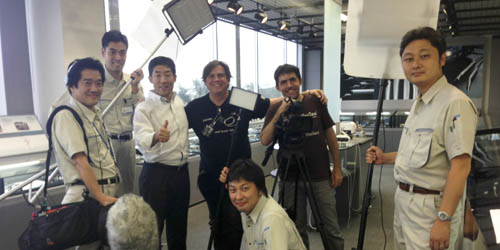 video production crew in Tokyo